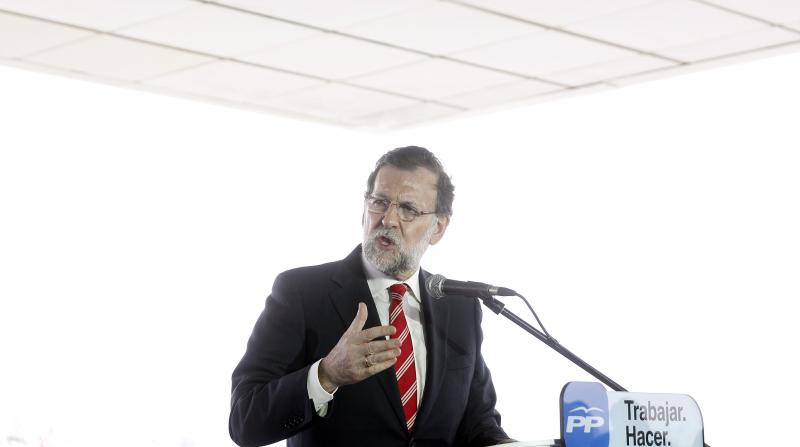 Rajoy, durante su intervención en Valencia.