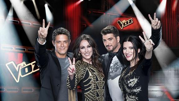 Alejandro Sanz, Malú, Antonio Orozco y Laura Pausini.