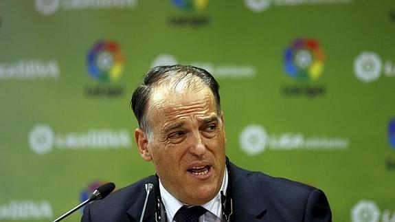 Javier Tebas, presidente de la LFP. 