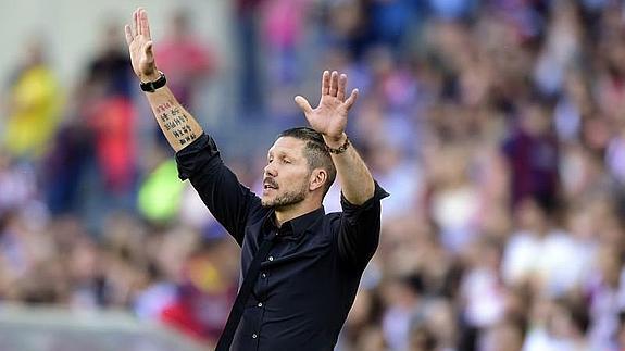 Diego Simeone, en un partido. 