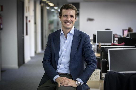 El recién elegido vicesecretario de Comunicación, Pablo Casado. 