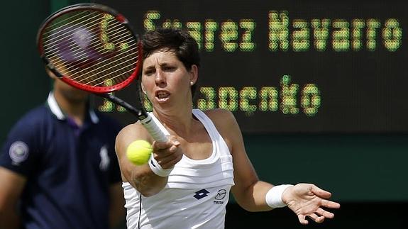 Carla Suárez, en Wimblendon. 