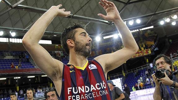 Juan Carlos Navarro, en un partido con el Barcelona. 