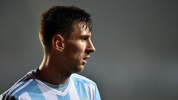 Leo Messi, durante la semifinal de la Copa América ante Paraguay. 