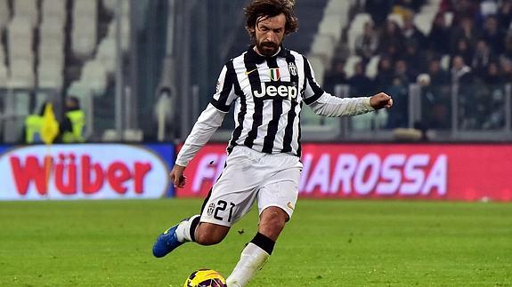 Pirlo, en un partido con la Juventus. 