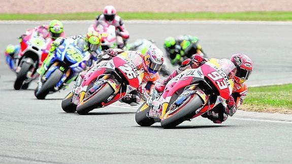 Las Honda durante el último Gran Premio. 