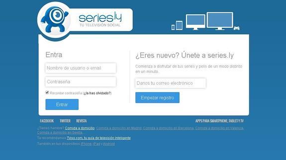 Imagen de la web de descargas Series.ly.