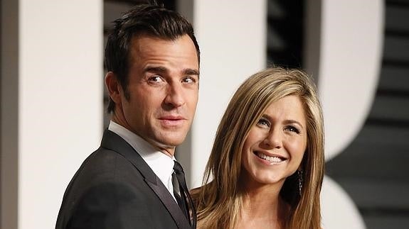 La actriz Jennifer Aniston, y su marido, Justin Theroux.