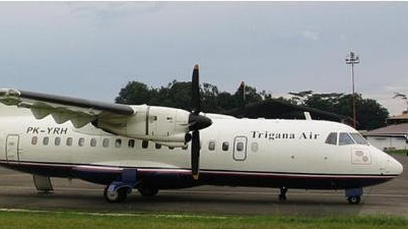 Avión modelo ATR 42-300 de Trigana Air Service similar al siniestrado.