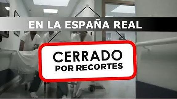 Imagen del vídeo de Podemos. 