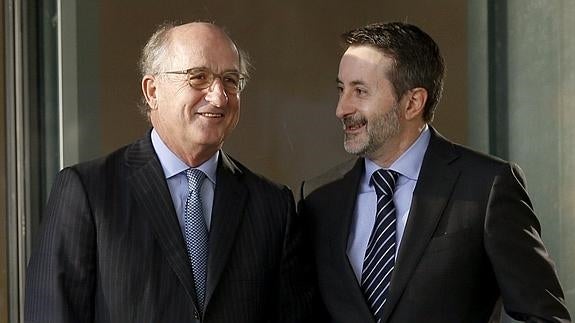 Antonio Brufau, presidente de Repsol, junto al consejero delegado, Josu Jon Imaz. 