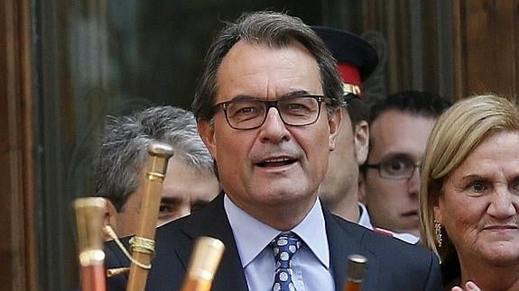 Artur Mas, ayer en Barcelona.