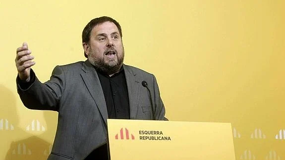 El presidente de ERC, Oriol Junqueras. 