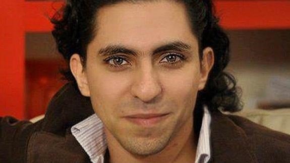 El bloguero saudí Raif Badawi.