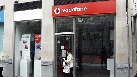 Una tienda de Vodafone. 