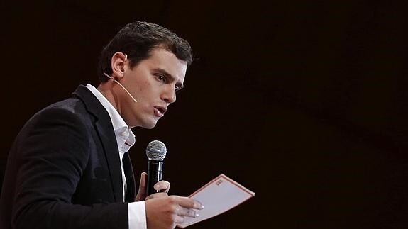 El candidato a la Presidencia del Gobierno por Ciudadanos, Albert Rivera.