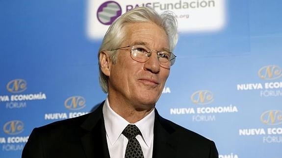 Richard Gere, hoy en un desyauno informativo en Madrid. 