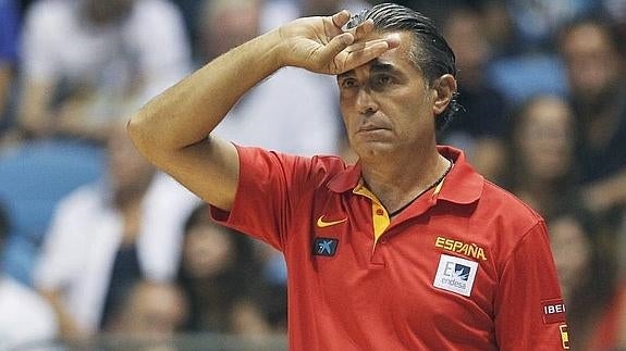 Sergio Scariolo, seleccionador español de baloncesto. 