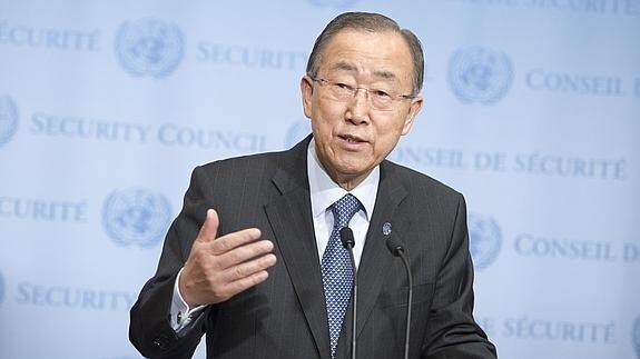 El secretario general de la ONU, Ban Ki-moon. 