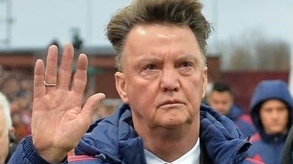 Louis Van Gaal, entrenador del Manchester United. 