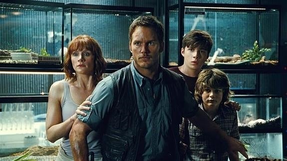 Escena de 'Jurassic World'.