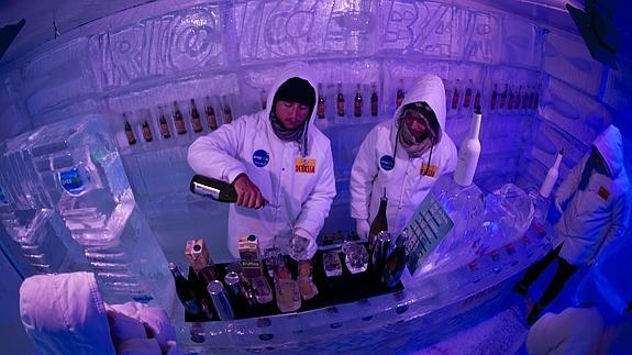 Interior del 'Río Ice Bar'.