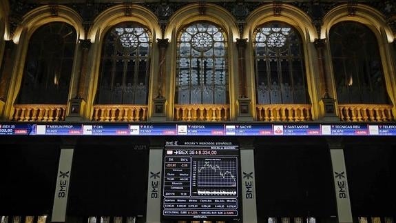 Vista de la Bolsa de Madrid. 