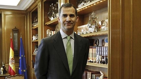 Felipe VI, en su despacho.