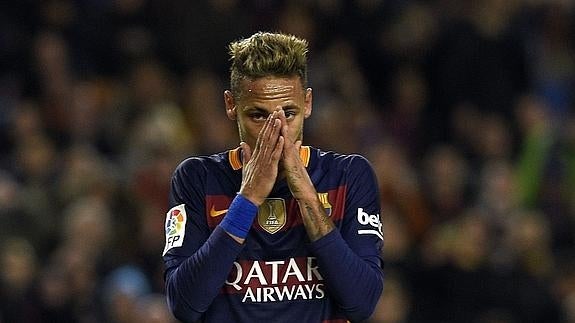 Neymar, durante un partido del Barcelona. 