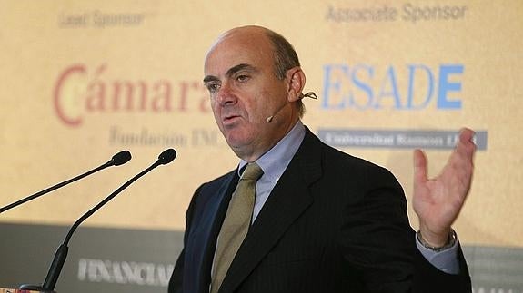 El ministro de Economía, Luis de Guindos.