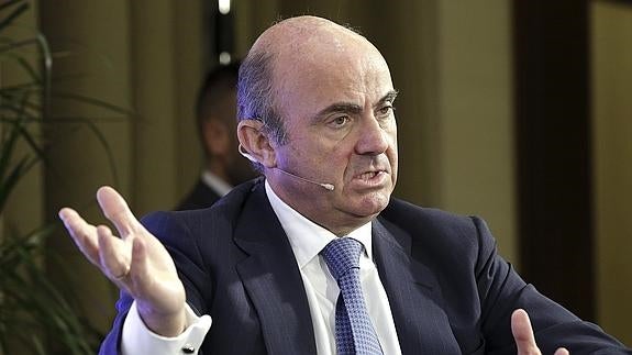 El ministro de Economía en funciones, Luis de Guindos.