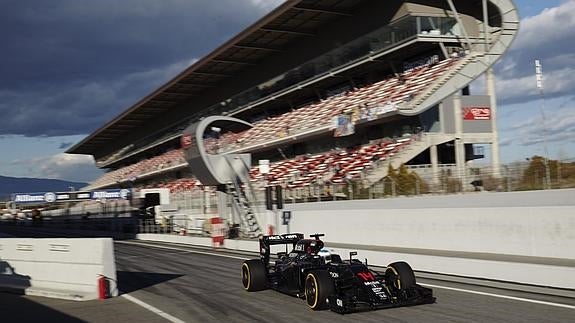 Fernando Alonso, en Montmeló. 