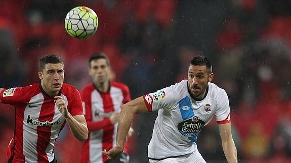 Jonás, durante un partido del Deportivo. 