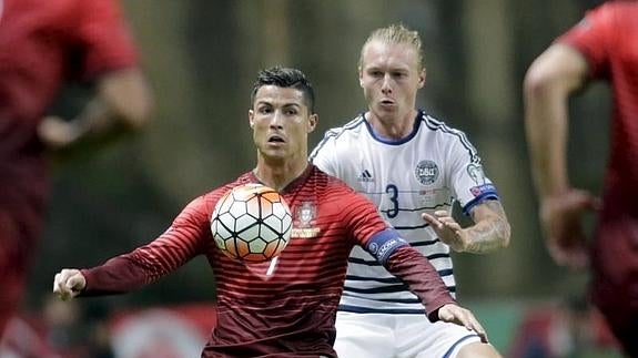 Cristiano Ronaldo, con la selección de Portugal. 