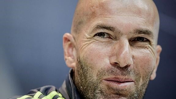 Zidane, durante la rueda de prensa. 