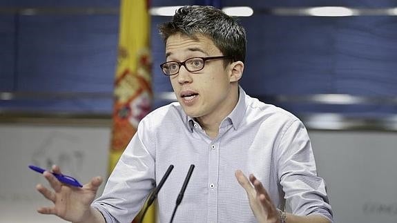 El portavoz parlamentario de Podemos, Íñigo Errejón. 