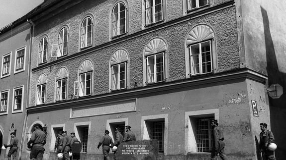 Casa natal de Adolf Hitler en la localidad austriaca de Brunau am Inn.