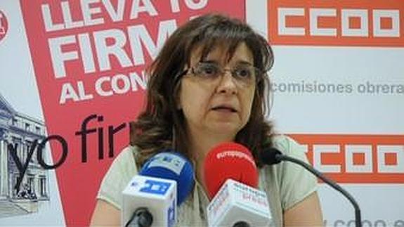 Paloma López, eurodiputada de IU y dirigente de CCOO.