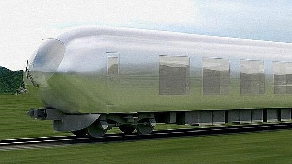 El tren está diseñado para pasar desapercibido por el paisaje.
