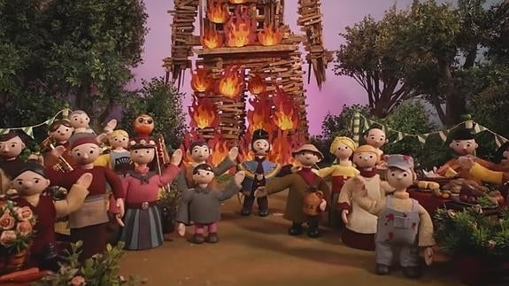 Una imagen 'Burn The Witch', nuevo single y videoclip de Radiohead.