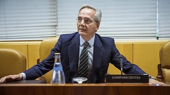 Gómez de la Serna, durante su comparecencia hoy en la comisión de investigación de la corrupción de la Asamblea de Madrid.