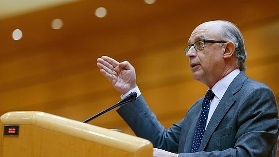 El ministro de Hacienda en funciones, Cristóbal Montoro.