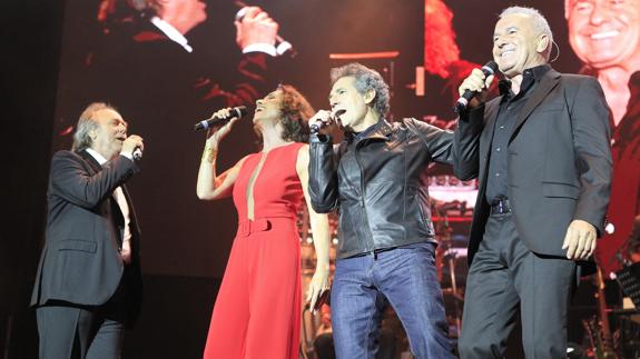 Serrat, Ana Belén, Miguel Ríos y Víctor Manuel.