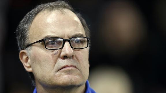 Marcelo Bielsa, durante un partido como técnico del Olympique de Marsella. 