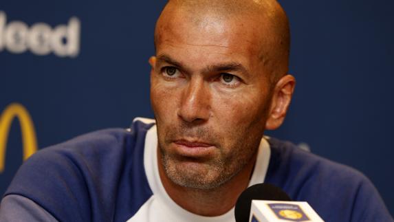 Zidane, durante una rueda de prensa. 