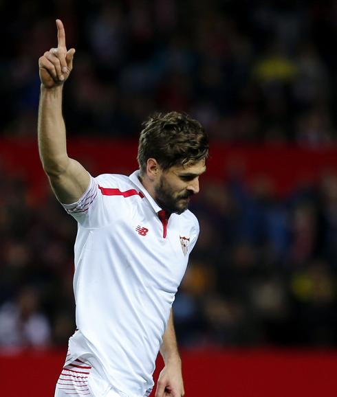 Fernando Llorente, durante un partido con el Sevilla. 