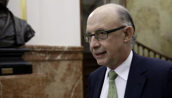 El ministro de Hacienda en funciones, Cristóbal Montoro.