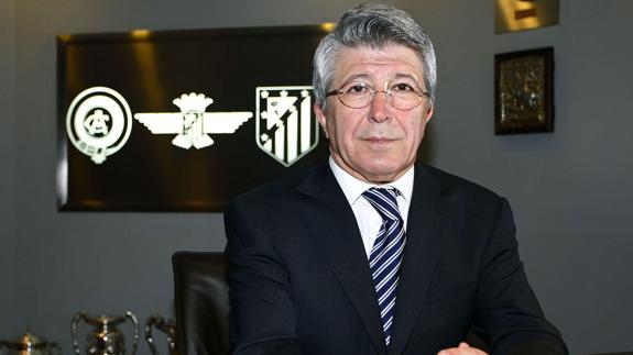 Enrique Cerezo, presidente del Atlético de Madrid. 