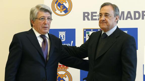 Enrique Cerezo y Florentino Pérez. 