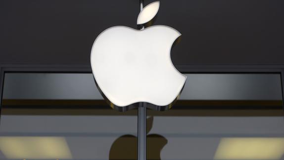 Logo de la compañía estadounidense Apple.
